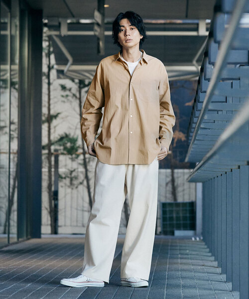 417 EDIFICE（フォーワンセブンエディフィス）の「ボイル レギュラーカラー シャツ（シャツ/ブラウス・メンズ・ベージュ/カーキ/アイボリー・LARGE/SMALL/MEDIUM）」の14枚目の写真