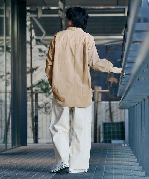 417 EDIFICE（フォーワンセブンエディフィス）の「ボイル レギュラーカラー シャツ（シャツ/ブラウス・メンズ・ベージュ/カーキ/アイボリー・LARGE/SMALL/MEDIUM）」の16枚目の写真