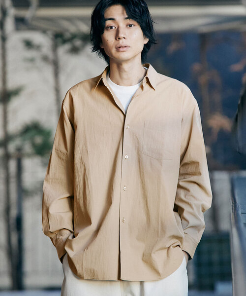 417 EDIFICE（フォーワンセブンエディフィス）の「ボイル レギュラーカラー シャツ（シャツ/ブラウス・メンズ・ベージュ/カーキ/アイボリー・LARGE/SMALL/MEDIUM）」の18枚目の写真