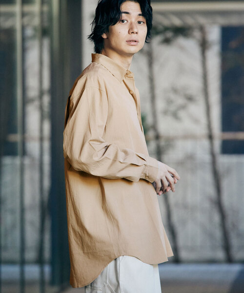 417 EDIFICE（フォーワンセブンエディフィス）の「ボイル レギュラーカラー シャツ（シャツ/ブラウス・メンズ・ベージュ/カーキ/アイボリー・LARGE/SMALL/MEDIUM）」の19枚目の写真