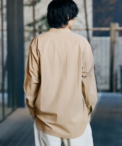 417 EDIFICE（フォーワンセブンエディフィス）の「ボイル レギュラーカラー シャツ（シャツ/ブラウス・メンズ・ベージュ/カーキ/アイボリー・LARGE/SMALL/MEDIUM）」の20枚目の写真