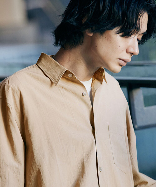 417 EDIFICE（フォーワンセブンエディフィス）の「ボイル レギュラーカラー シャツ（シャツ/ブラウス・メンズ・ベージュ/カーキ/アイボリー・LARGE/SMALL/MEDIUM）」の21枚目の写真