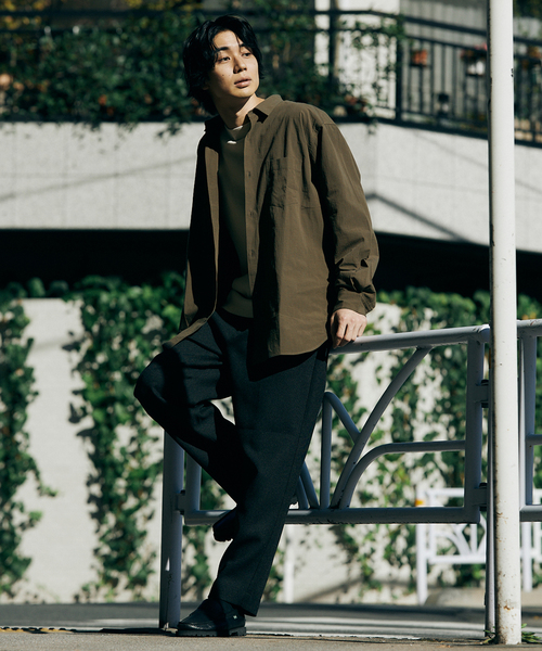 417 EDIFICE（フォーワンセブンエディフィス）の「ボイル レギュラーカラー シャツ（シャツ/ブラウス・メンズ・ベージュ/カーキ/アイボリー・LARGE/SMALL/MEDIUM）」の22枚目の写真