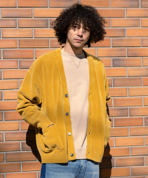 BAYFLOW(ベイフロー)の「フェードカラーニットカーディガン(カーディガン/ボレロ・メンズ・カーキ/マスタード/チャコール・LARGE/MEDIUM)」の3枚目の写真
