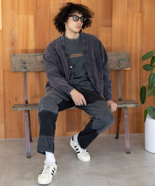 BAYFLOW(ベイフロー)の「フェードカラーニットカーディガン(カーディガン/ボレロ・メンズ・カーキ/マスタード/チャコール・LARGE/MEDIUM)」の18枚目の写真