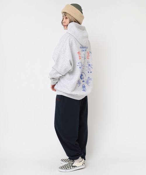 RNA（アールエヌエー）の「R4180 ヘビー天竺スウェットパンツ（スウェットパンツ・レディース・ネイビー/杢グレー/イエロー・MEDIUM）」の20枚目の写真