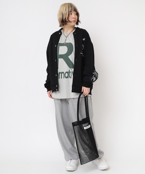 RNA（アールエヌエー）の「R4180 ヘビー天竺スウェットパンツ（スウェットパンツ・レディース・ネイビー/杢グレー/イエロー・MEDIUM）」の13枚目の写真