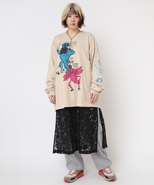 RNA（アールエヌエー）の「R4180 ヘビー天竺スウェットパンツ（スウェットパンツ・レディース・ネイビー/杢グレー/イエロー・MEDIUM）」の14枚目の写真