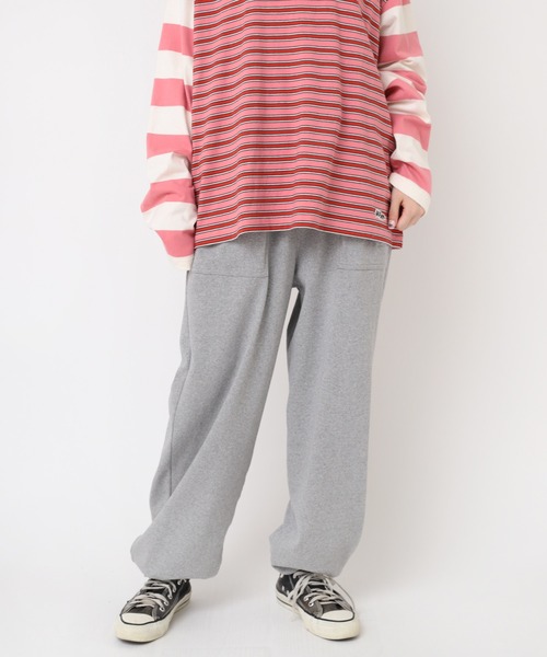 RNA（アールエヌエー）の「R4180 ヘビー天竺スウェットパンツ（スウェットパンツ・レディース・ネイビー/杢グレー/イエロー・MEDIUM）」の15枚目の写真