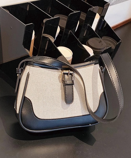 Dita Muaj.(ディータムアージュ)の「【2way】ベルトバックルショルダーバッグ/ハンドバッグ(ショルダーバッグ・レディース・アイボリー/ブラック/ベージュ・FREE)」の13枚目の写真