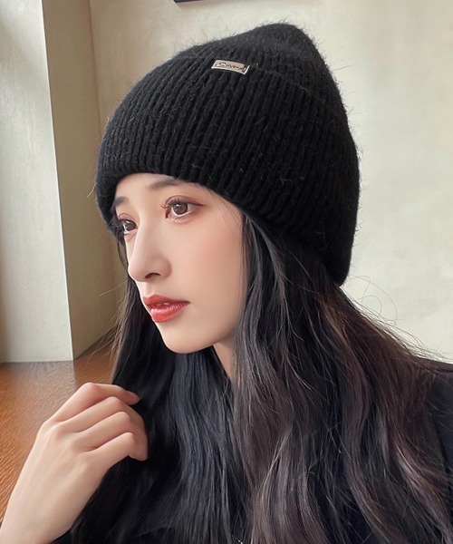 セール】ニット帽 レディース帽子 厚手 秋冬韓国（ニットキャップ