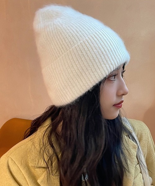 セール】ニット帽 レディース帽子 厚手 秋冬韓国（ニットキャップ