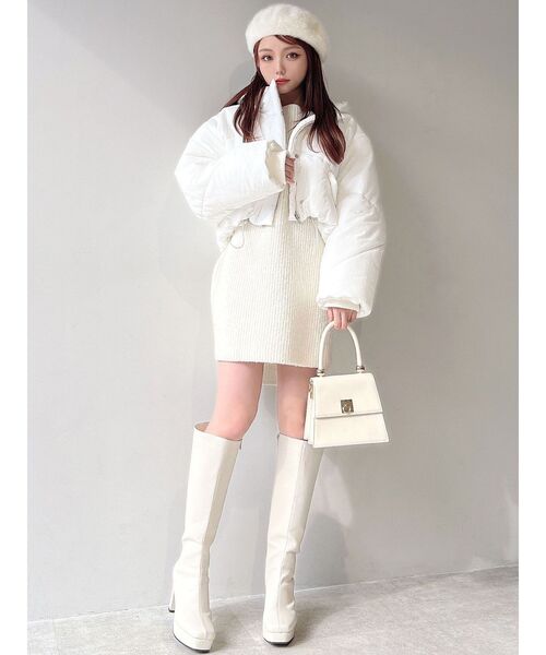 RESEXXY（リゼクシー）の「パファーブルゾン（ブルゾン・レディース・ブラック/ホワイト・FREE）」の22枚目の写真