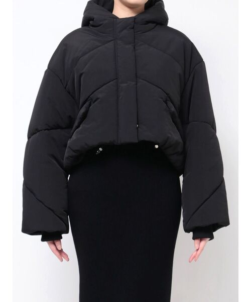 RESEXXY（リゼクシー）の「パファーブルゾン（ブルゾン・レディース・ブラック/ホワイト・FREE）」の5枚目の写真