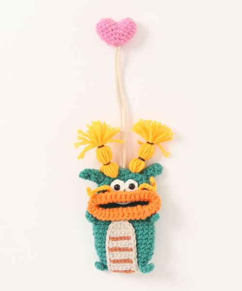 macaroni edge（マカロニエッジ）の「販売終了〈macaroni edge/マカロニエッジ〉毛糸のマスコット 辰の子 キーケース -2024 LIMITED EDITION-（キーケース/キーアクセサリー・レディース・グリーン×オレンジ/グリーン×ピンク・ONE SIZE）」の18枚目の写真