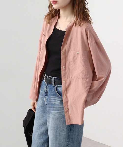 hunch(ハンチ)の「hunch レングス2WAYシャツ(シャツ/ブラウス・レディース・ブラック/ベージュ/オフホワイト/スモークピンク・FREE)」の17枚目の写真
