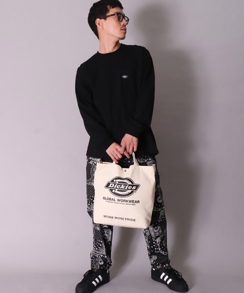Dickies(ディッキーズ)の「(GA)【Dickies】ブランドロゴマーク 2WAY キャンバス ショルダー & トートバッグ(トートバッグ・メンズ・アイボリー系3/アイボリー系1/アイボリー系4/アイボリー系2・ONE SIZE)」の6枚目の写真