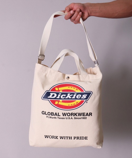 Dickies(ディッキーズ)の「(GA)【Dickies】ブランドロゴマーク 2WAY キャンバス ショルダー & トートバッグ(トートバッグ・メンズ・アイボリー系3/アイボリー系1/アイボリー系4/アイボリー系2・ONE SIZE)」の7枚目の写真