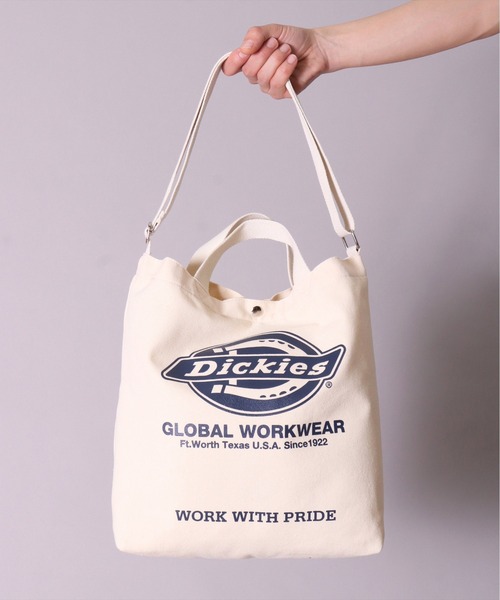 Dickies(ディッキーズ)の「(GA)【Dickies】ブランドロゴマーク 2WAY キャンバス ショルダー & トートバッグ(トートバッグ・メンズ・アイボリー系3/アイボリー系1/アイボリー系4/アイボリー系2・ONE SIZE)」の9枚目の写真