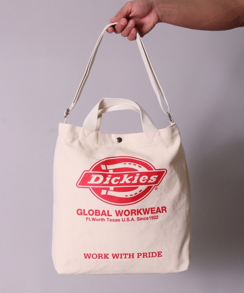 Dickies(ディッキーズ)の「(GA)【Dickies】ブランドロゴマーク 2WAY キャンバス ショルダー & トートバッグ(トートバッグ・メンズ・アイボリー系3/アイボリー系1/アイボリー系4/アイボリー系2・ONE SIZE)」の11枚目の写真