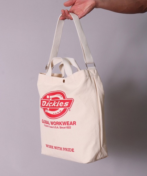 Dickies(ディッキーズ)の「(GA)【Dickies】ブランドロゴマーク 2WAY キャンバス ショルダー & トートバッグ(トートバッグ・メンズ・アイボリー系3/アイボリー系1/アイボリー系4/アイボリー系2・ONE SIZE)」の12枚目の写真