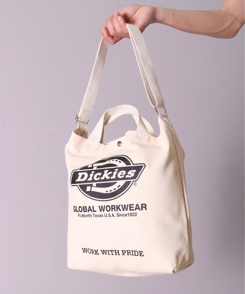 Dickies(ディッキーズ)の「(GA)【Dickies】ブランドロゴマーク 2WAY キャンバス ショルダー & トートバッグ(トートバッグ・メンズ・アイボリー系3/アイボリー系1/アイボリー系4/アイボリー系2・ONE SIZE)」の14枚目の写真
