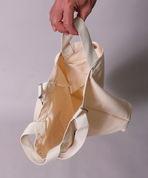 Dickies(ディッキーズ)の「(GA)【Dickies】ブランドロゴマーク 2WAY キャンバス ショルダー & トートバッグ(トートバッグ・メンズ・アイボリー系3/アイボリー系1/アイボリー系4/アイボリー系2・ONE SIZE)」の17枚目の写真