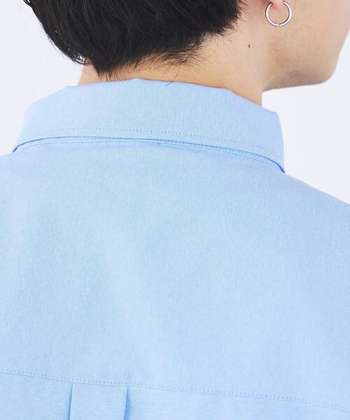 WEGO(ウィゴー)の「WEGO/イージーケアオックスフォードシャツ(シャツ/ブラウス・メンズ・ブルー系その他4/イエロー系その他5/サックスブルー/ホワイト/ブラック/グレー系その他4・LARGE/SMALL/MEDIUM)」の11枚目の写真