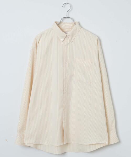 WEGO(ウィゴー)の「WEGO/イージーケアオックスフォードシャツ(シャツ/ブラウス・メンズ・ブルー系その他4/イエロー系その他5/サックスブルー/ホワイト/ブラック/グレー系その他4・LARGE/SMALL/MEDIUM)」の16枚目の写真