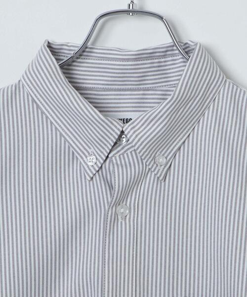 WEGO(ウィゴー)の「WEGO/イージーケアオックスフォードシャツ(シャツ/ブラウス・メンズ・ブルー系その他4/イエロー系その他5/サックスブルー/ホワイト/ブラック/グレー系その他4・LARGE/SMALL/MEDIUM)」の18枚目の写真