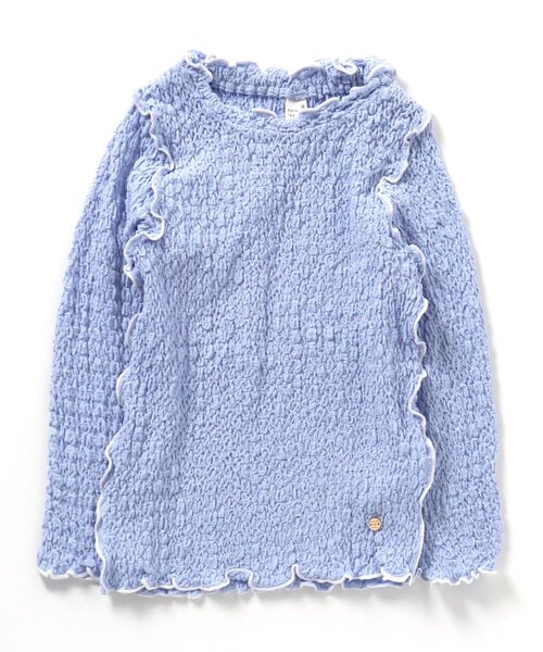 apres les cours（アプレレクール）の「メロウリブTシャツ（Tシャツ/カットソー・キッズ・ブラック/アイボリー/グリーン/イエロー/サックスブルー・90/110/130/80/120/100/140）」の12枚目の写真