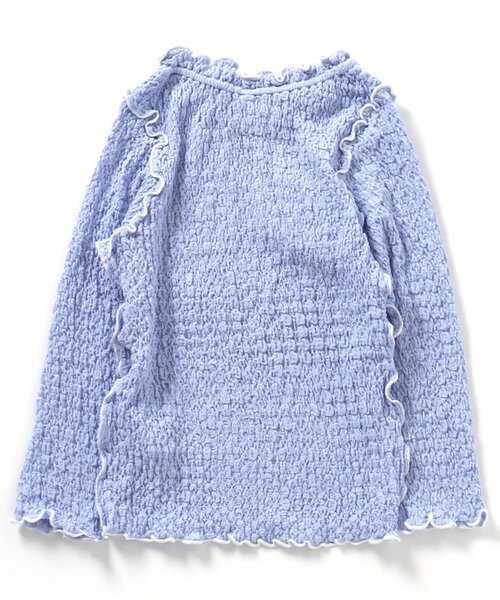 apres les cours（アプレレクール）の「メロウリブTシャツ（Tシャツ/カットソー・キッズ・ブラック/アイボリー/グリーン/イエロー/サックスブルー・90/110/130/80/120/100/140）」の16枚目の写真