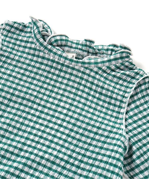 apres les cours（アプレレクール）の「メロウリブTシャツ（Tシャツ/カットソー・キッズ・ブラック/アイボリー/グリーン/イエロー/サックスブルー・90/110/130/80/120/100/140）」の18枚目の写真