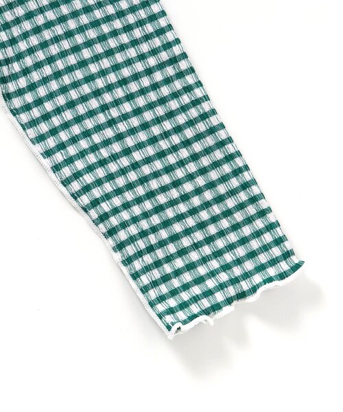 apres les cours（アプレレクール）の「メロウリブTシャツ（Tシャツ/カットソー・キッズ・ブラック/アイボリー/グリーン/イエロー/サックスブルー・90/110/130/80/120/100/140）」の19枚目の写真