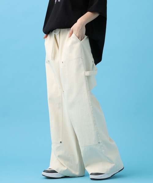 PBLIM（ページボーイリム）の「PBLIM/イージーペインターパンツ（その他パンツ・レディース・オフホワイト/ブラック・FREE）」の2枚目の写真