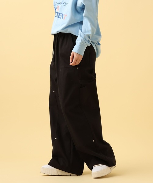 PBLIM（ページボーイリム）の「PBLIM/イージーペインターパンツ（その他パンツ・レディース・オフホワイト/ブラック・FREE）」の9枚目の写真