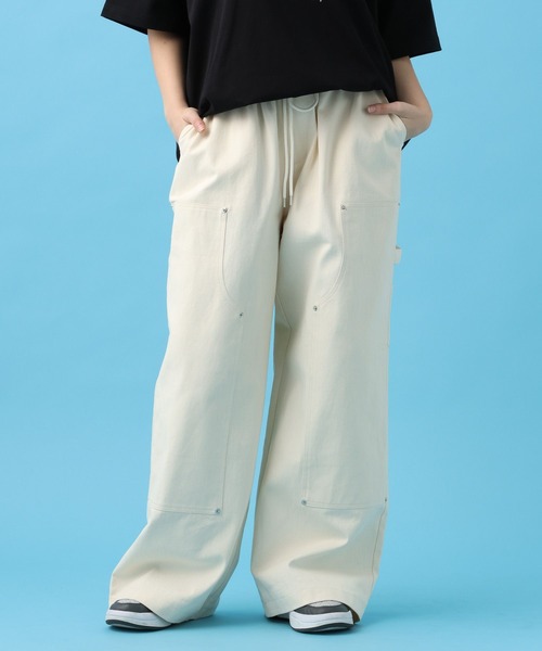 PBLIM（ページボーイリム）の「PBLIM/イージーペインターパンツ（その他パンツ・レディース・オフホワイト/ブラック・FREE）」の3枚目の写真