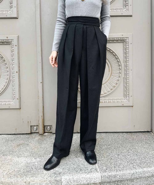 セール】ウエストデザインワイドパンツ（その他パンツ）｜esutoreja  