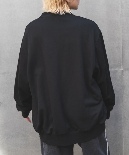 MIEL CRISHUNANT（ミエルクリシュナ）の「【 ユニセックス 】ハートロゴワッペンカーディガン（カーディガン/ボレロ・レディース・ブラック/グレー/ブルー・FREE）」の9枚目の写真