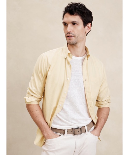 BANANA REPUBLIC FACTORY STORE(バナナリパブリック ファクトリーストア)の「BANANA REPUBLIC FACTORY STORE オックスフォードシャツ(シャツ/ブラウス・メンズ・ライトブルー/ホワイト/ブルー系その他/イエロー/カーキ/ベージュ/グレー/マルチ/ベージュ系その他/バーガンディー/ホワイト系その他/イエロー系その他・S/M/L/XL)」の9枚目の写真
