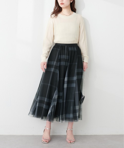 natural couture（ナチュラルクチュール）の「アソートチュールスカート（スカート・レディース・ライトグレー/その他1/その他2/その他3・FREE）」の21枚目の写真