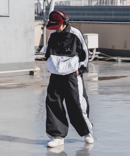 kutir（クティール）の「【3サイズ展開】配色ナイロンパンツ（その他パンツ・レディース・グレー/ブラック/ネイビー・MEDIUM/SMALL/LARGE）」の9枚目の写真