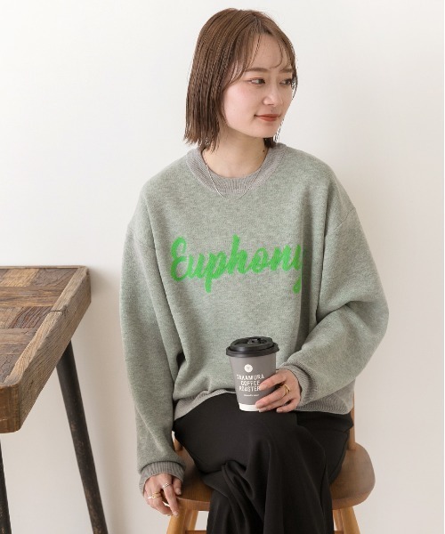 ad thie(アドティエ)の「配色ロゴデザイン ジャガードニットプルオーバー(ニット/セーター・レディース・オフホワイト/ブルー/オートミール/ネイビー・FREE)」の16枚目の写真