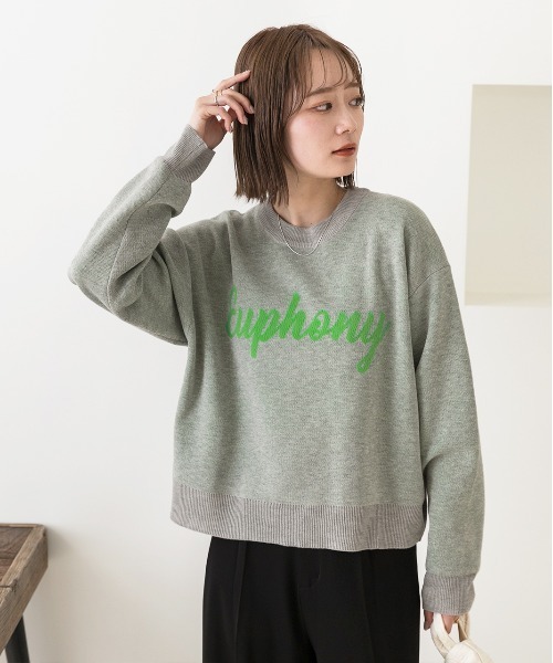 ad thie(アドティエ)の「配色ロゴデザイン ジャガードニットプルオーバー(ニット/セーター・レディース・オフホワイト/ブルー/オートミール/ネイビー・FREE)」の17枚目の写真