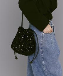 manana suerte | スパンコール巾着バッグ(ショルダーバッグ)