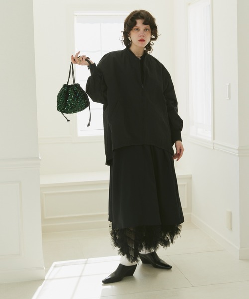 manana suerte（マニャーナスエルテ）の「スパンコール巾着バッグ（ショルダーバッグ・レディース・グリーン/シルバー/ブラック・FREE）」の9枚目の写真