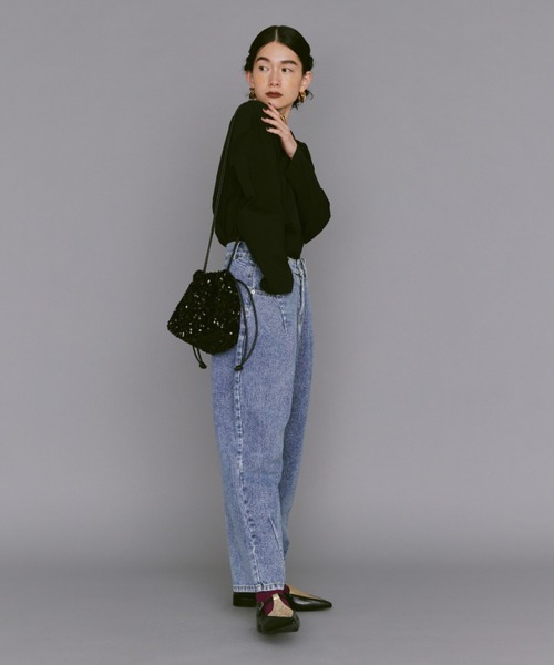 manana suerte（マニャーナスエルテ）の「スパンコール巾着バッグ（ショルダーバッグ・レディース・グリーン/シルバー/ブラック・FREE）」の7枚目の写真