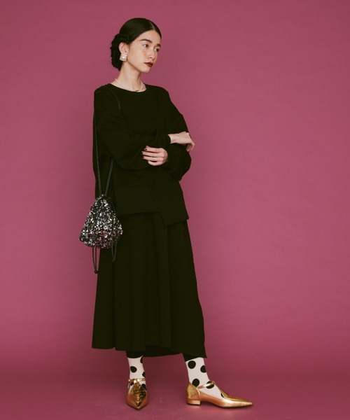 manana suerte（マニャーナスエルテ）の「スパンコール巾着バッグ（ショルダーバッグ・レディース・グリーン/シルバー/ブラック・FREE）」の19枚目の写真