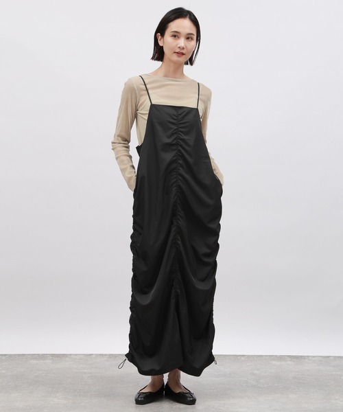 LAKOLE（ラコレ）の「カーゴキャミワンピース / 108226（ワンピース・レディース・カーキ/ブラック/チャコールグレー・MEDIUM/SMALL）」の10枚目の写真