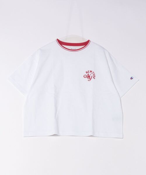 Champion(チャンピオン)の「【Champion】CW-Z320 SHORT SLEEVE T-SHIRT/Tシャツ/レディース/チャンピオン(Tシャツ/カットソー・レディース・ブルー/オレンジ/ホワイト/グリーン・M/L)」の1枚目の写真